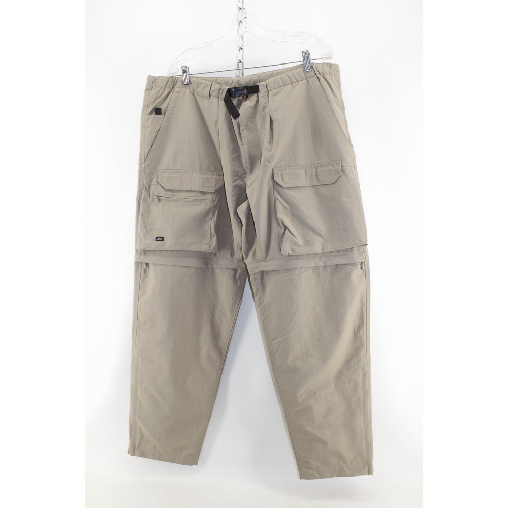 Outersport Cargo Outdoor‎ Hiking Convertible Zip Khaki Pants Mens Extra Large